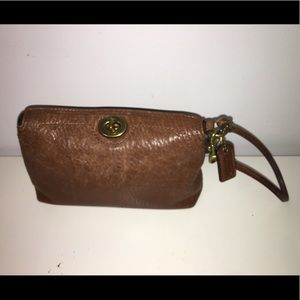 Coach Small Leather Wristlet